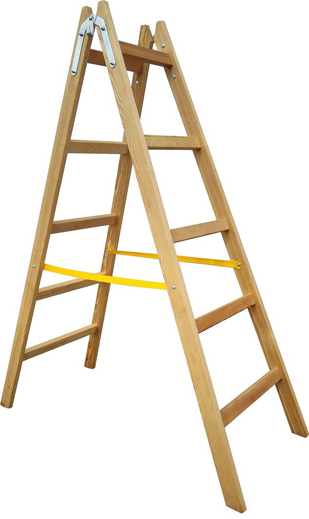 Doppelleiter Holz 8 Sprossen