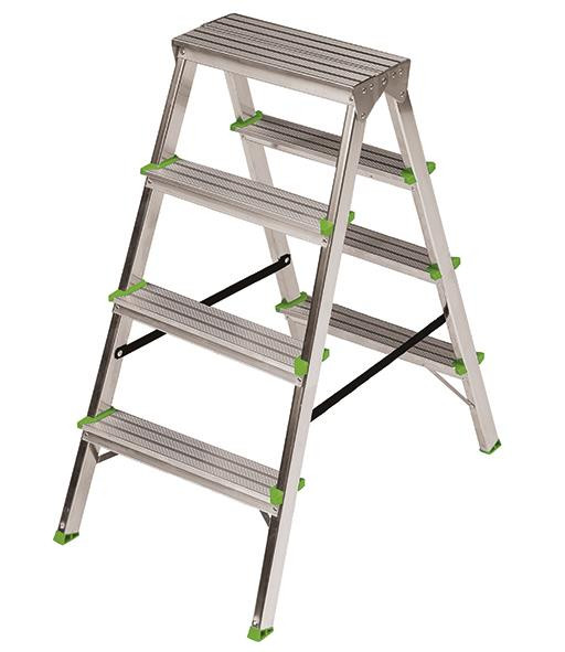 Doppelstufenstehleiter Alu 4-Stufig