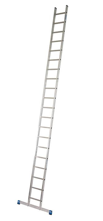 Stabilo Alu-Anlegeleiter, 22 Sprossen, Länge 6,35 m, Arbeitshöhe 7,10 m,11,7 kg