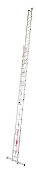 Stabilo Alu-Seilzugleiter, 2x24 Sprossen, Länge 6,90/12,70m, Arbeitshöhe 13,7m, 41,0kg