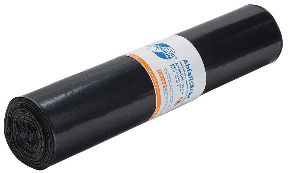 Abfallsack schwarz 700x1100 120Liter 25Stück per Rolle