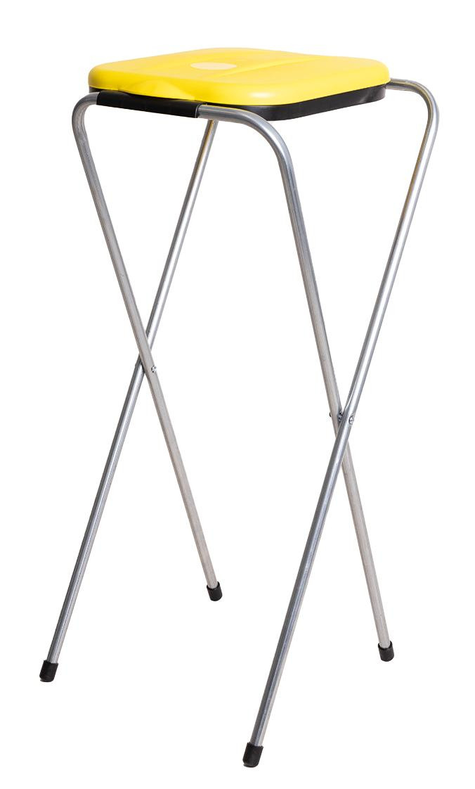 Müllsackständer 1-fach gelb mit Deckel 60 -130 Liter