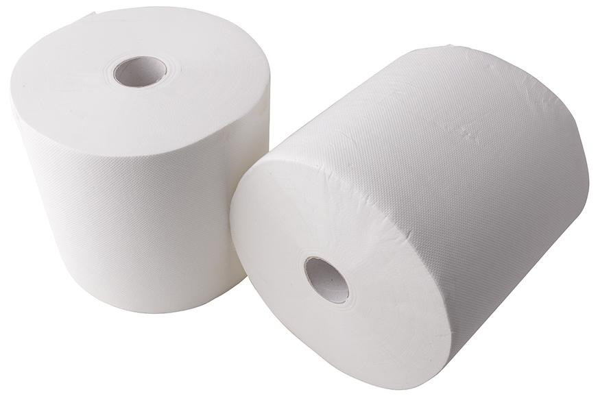 Putzpapier 3-lagig weiß 24X22cm (1 Pak = 2 Rollen)