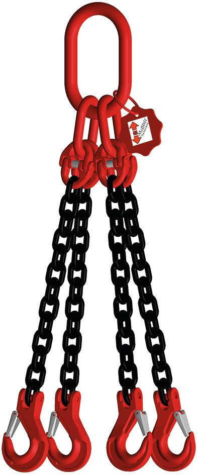 Kettengehänge 4-Strang 3m 6 mm 2,36t