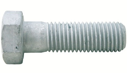 Sechskantschraube DIN 931 - 8.8U - feuerverzinkt - M10 X 40
