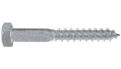 Sechskant-Holzschraube DIN 571 - Stahl - feuerverzinkt - 16 X 140