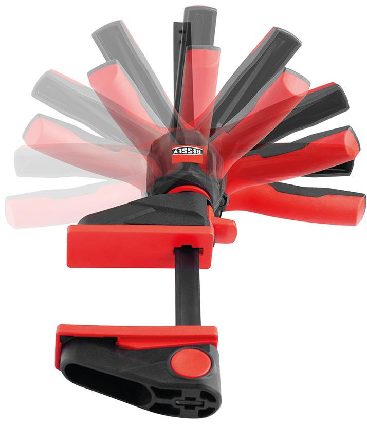 Einhandzwinge mit drehbarem Griff EZ360 600x80