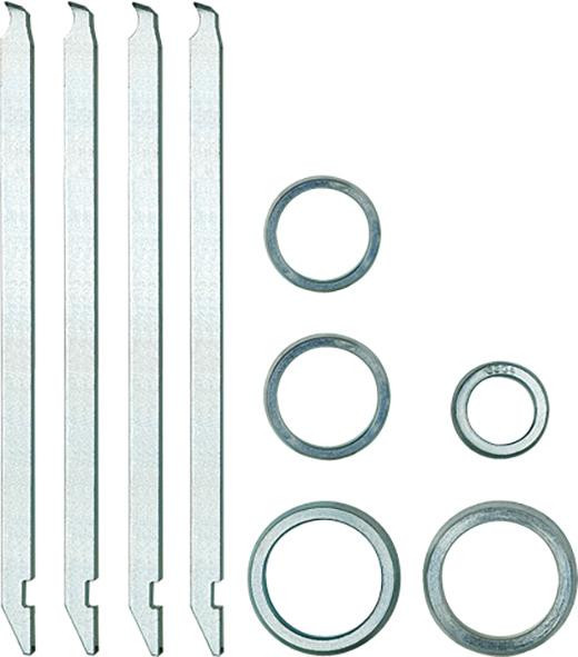 Haken für Abzieher Satz 70-1, 4 Stück, mit 5 Abstützringen KU 70-713