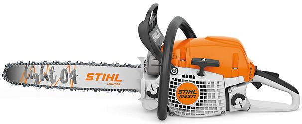 STIHL Benzin-Kettensäge MS 271, 50,2 cm³, 2,6 kW, Schnittlänge 400 mm, 5.6 kg