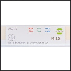 RECA Beschriftungsleiste für Fachböden 750 x 21/18 mm