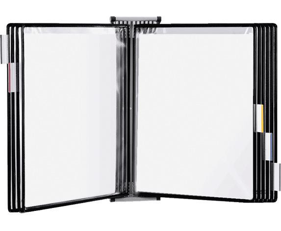 Wand Sichttafelsystem mit 10 Sichttafeln in DIN A4