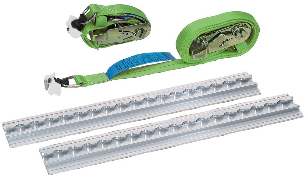RECA MAXMOBIL Gasflaschenhalter-Set 310 mm 2 Zurrschienen 310mm, 2 Ratschenzurrgurte