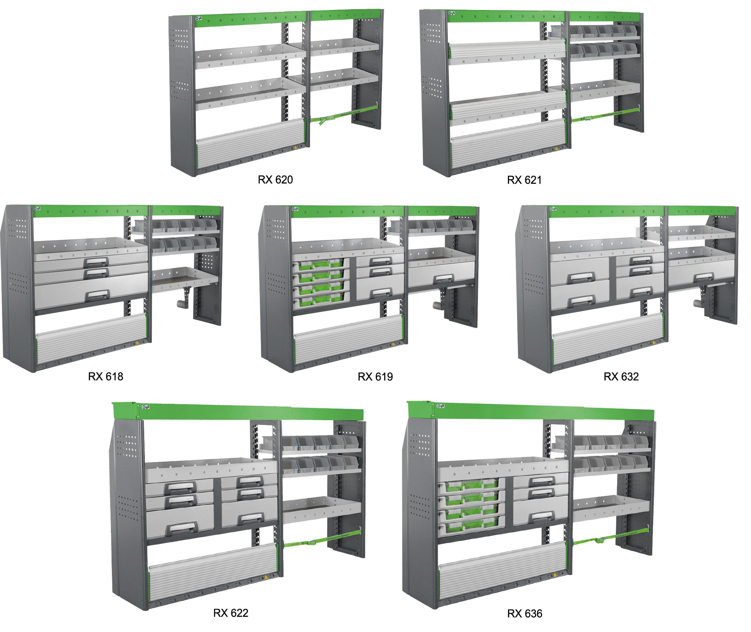 RECA MAXMOBIL Profi-Line Modul 1245 x 1990 x 310/410 mm RX636