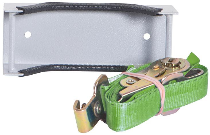 RECA MAXMOBIL Flaschenhalterung für Flaschen 10/20/40 L, RAL 9006 Struktur XFH.300-R