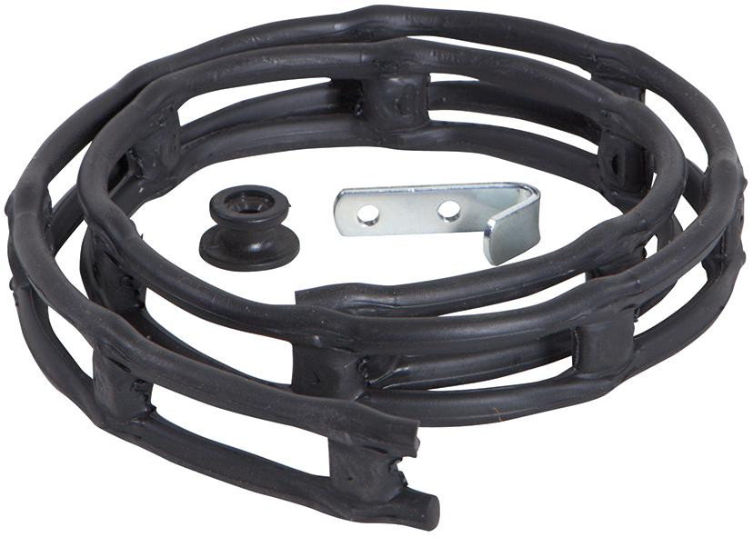 RECA MAXMOBIL Leitergummisatz, bestehend aus 1000 mm Leitergummi, 1 Haken und 1 Rundknopf LTG-S-10