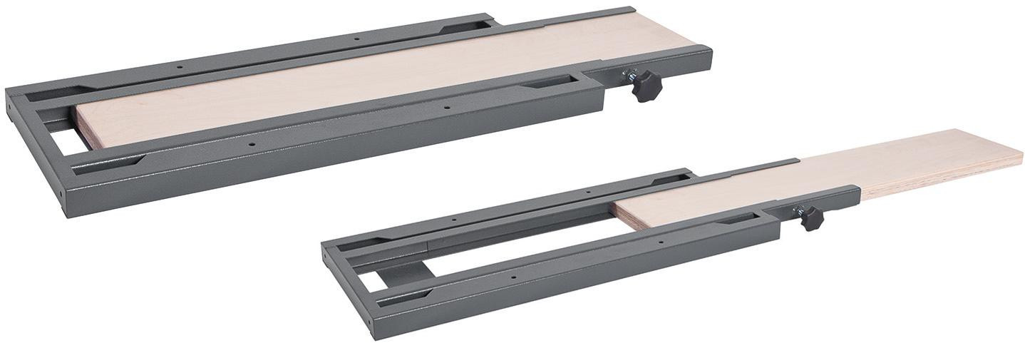 RECA MAXMOBIL Werkplatte ausziehbar inklusive Zwischenrahmen 1375 mm, RAL 7016 Struktur NWPAP 137-R