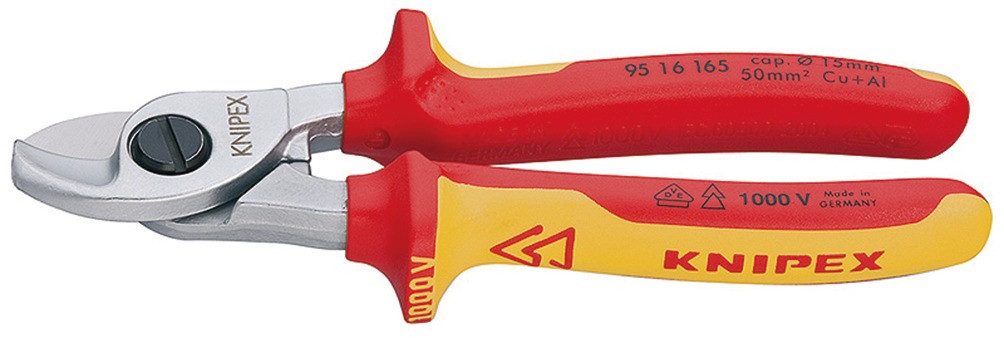 Kabelschere mit 2K-Griff VDE-Isoliert 165 mm