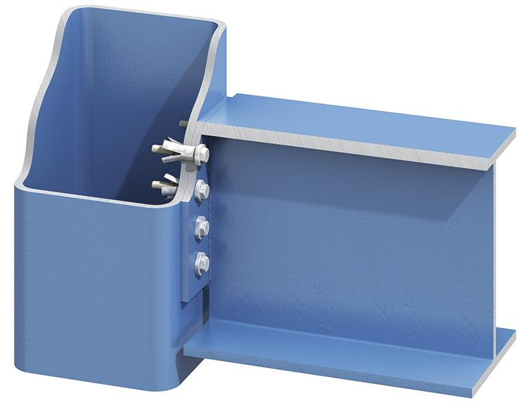Lindapter® Hollo-Bolt mit Sechskantschraube Typ HB - Stahl - verzinkt blau - M16 X 120 - HB16-3