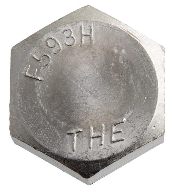 Sechskantschraube ASME-B18.2.1 - F593H - blank - 3/4 ZO - 10UNC X 5 ZO
