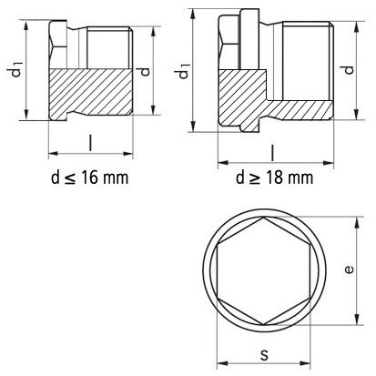 Verschlussschraube DIN 7604A - Stahl - blank - M18 X 1,5