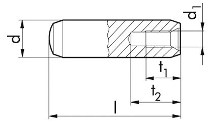 Zylinderstift DIN 7979D - Stahl - blank - 14m6 X 80