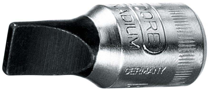 Schlitz-Schraubendr.-Einsatz GEDOREVanadium,1/4" Antrieb IS20-6,5 /6,5 mm Klinge