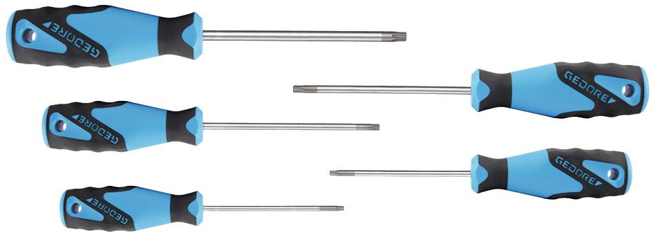 GEDORE 3K-Schraubendreher-Satz 5-teilig TX Stift T10-T30 -2163 TXB-05- Nr.:1616617