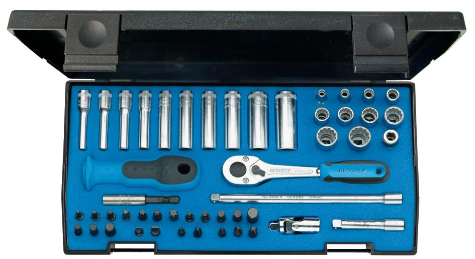 GEDORE Steckschlüssel-Satz 1/4" 49-teilig, UD-IN-IS-PH-PZ-TX-XZN -20 LMU-10- Nr.:1815687