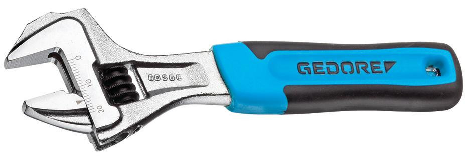 GEDORE Einmaulschlüssel 12", verstellbar, verchromt mit 2K-Griff -60 S 12 JC- Nr.:2668904