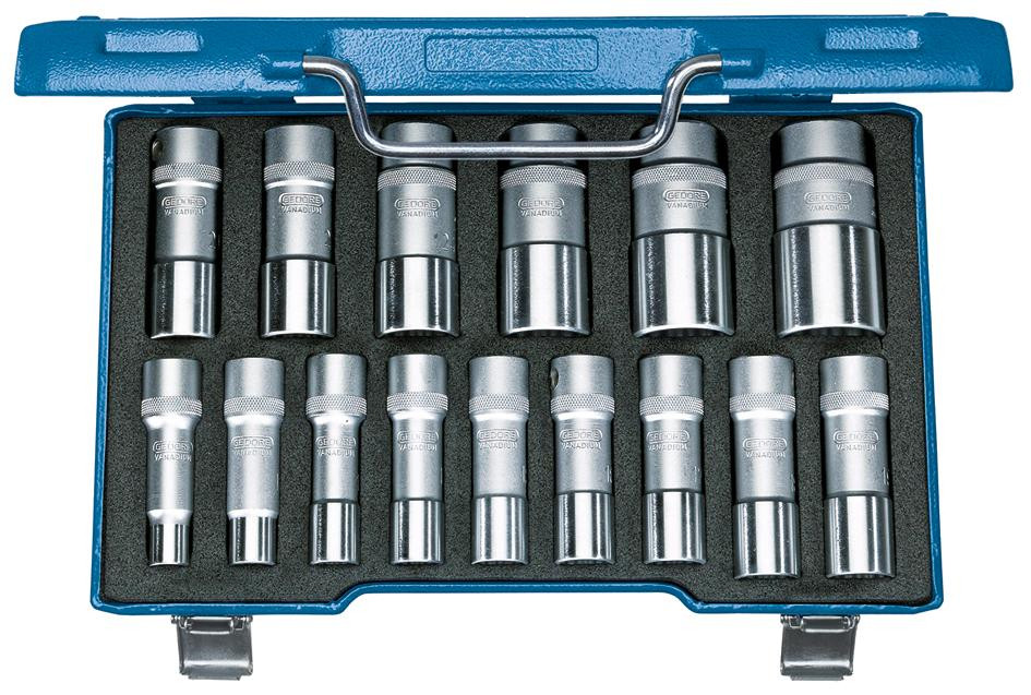 GEDORE Steckschlüssel-Satz 1/2" 15-teilig UD 10-32 mm -D 19 L-015- Nr.:2190214