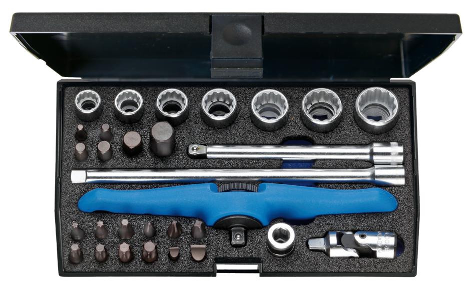 GEDORE Bordwerkzeugsatz 1/4" für Motorrad, 30-teilig -D 20 MOT- Nr.:2190281