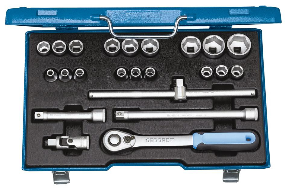 Steckschl.Satz 1/2" 23-Tlg 19Emu-20