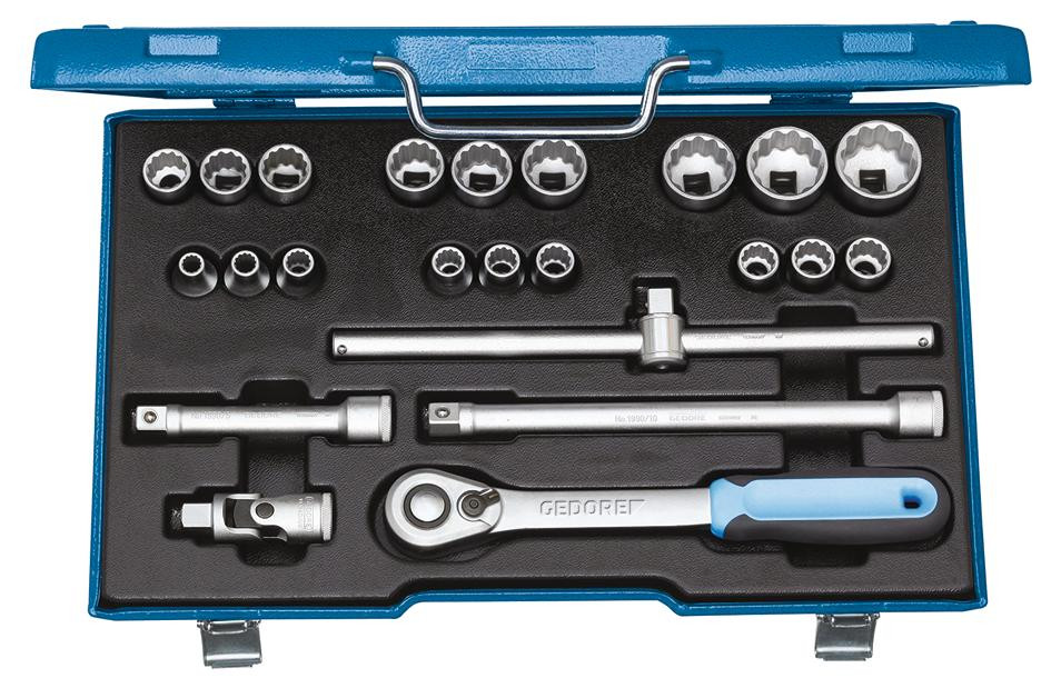 Steckschl.Satz 1/2" 23-Tlg D19Emu-20