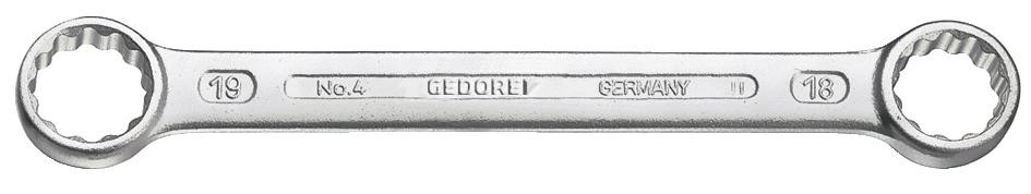 GEDORE Doppelringschlüssel Chrom-Vanadium SW 16 x 17 mm DIN 837