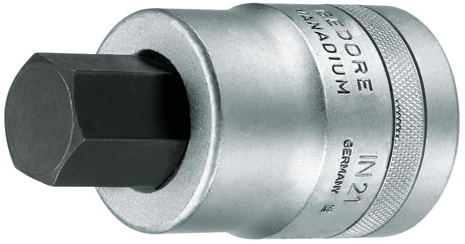 Innen 6-kant Schraubendreher-Einsätze GEDORE-Vanadium, 1" Antr ,IN21 Sw 22 mm