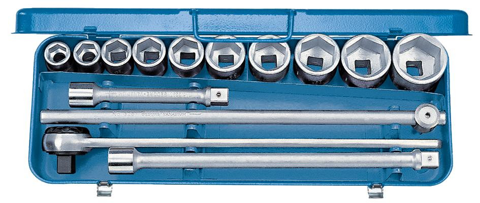 GEDORE 6-Kant-Steckschlüssel-Satz Antrieb 3/4" 32EMZ /14-teilig SW 22-50 mm