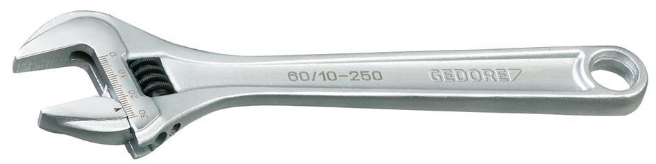 Rollgabelschlüssel GEDORE Vanadium DIN 3117A Nr.60CP-10/255 mm lang, verchromt