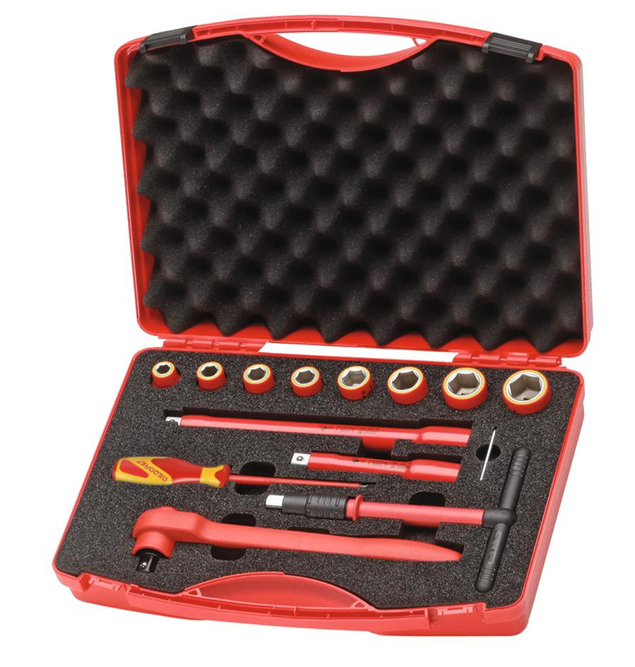 GEDORE VDE-Werkzeugsatz 14-teilig im Koffer -VDE 1001- Nr.:6602560