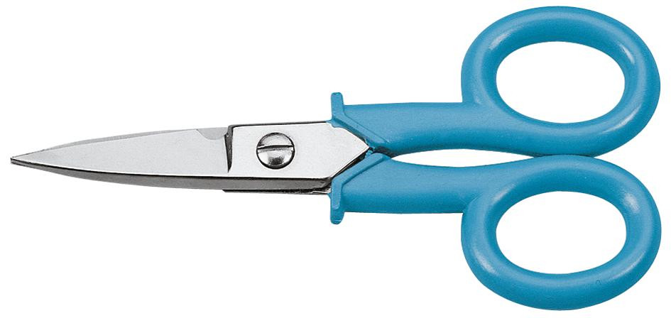 Elektriker-Schere, geschmiedet, vernickelt, Länge 140 mm