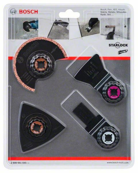 Starlock Fliesen-Set für Multifunktionswerkzeuge, 4-teilig