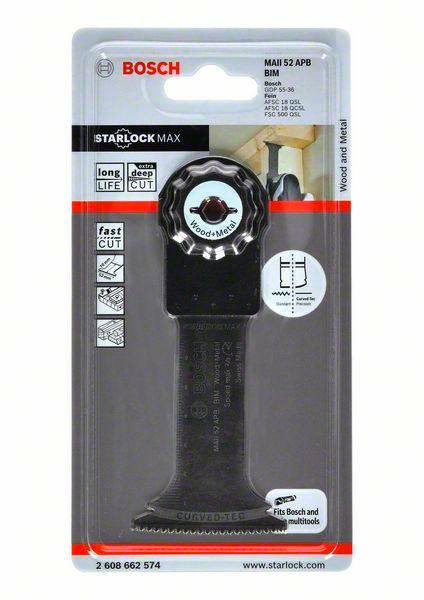 BIM Tauchsägeblatt MAII 52 APB, Wood and Metal, 70 x 52 mm, 1er-Pack