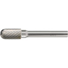 RECA rezkalni čep iz karbidne trdine zaobljeno cilindrična oblika brez lomilca ostružkov premer x dolžina 6 x 16 mm s 6 mm steblom