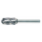 RECA rezkalni čep iz karbidne trdine zaobljeno cilindrična oblika, aluminij, premer x dolžina 10 x 20 mm s 6 mm steblom