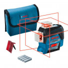 Linijski laser GLL 3-80 C, s 4 x 1,5 V LR6 (AA) baterijami, adapter za polnjenje baterij