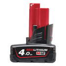 MILW. AKU M12 B4 12V/4.0AH RED LI-ION